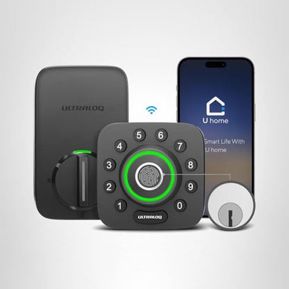 ULTRALOQ U-Bolt Pro WiFi Smart Lock Fingerprint Keyless Entry Deadbolt App Control Auto Unlock IP65