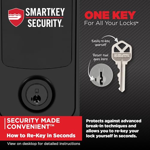 Kwikset Aura Reach Smart Lock Keyless Entry Deadbolt Bluetooth Matter Over Thread Auto Unlock Satin Nickel