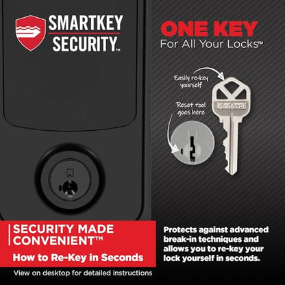 Kwikset Aura Reach Smart Lock Keyless Entry Deadbolt Bluetooth Matter Over Thread Auto Unlock Satin Nickel