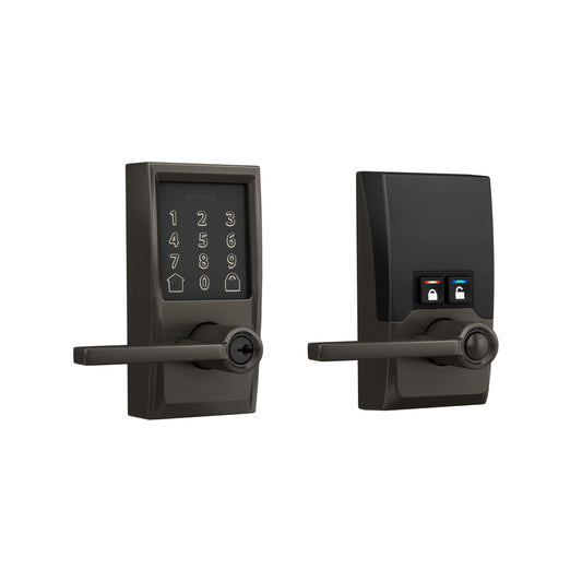 Schlage Encode Smart WiFi Lock with Lever Handle Touchscreen Keypad Keyless Entry Alexa Google Black