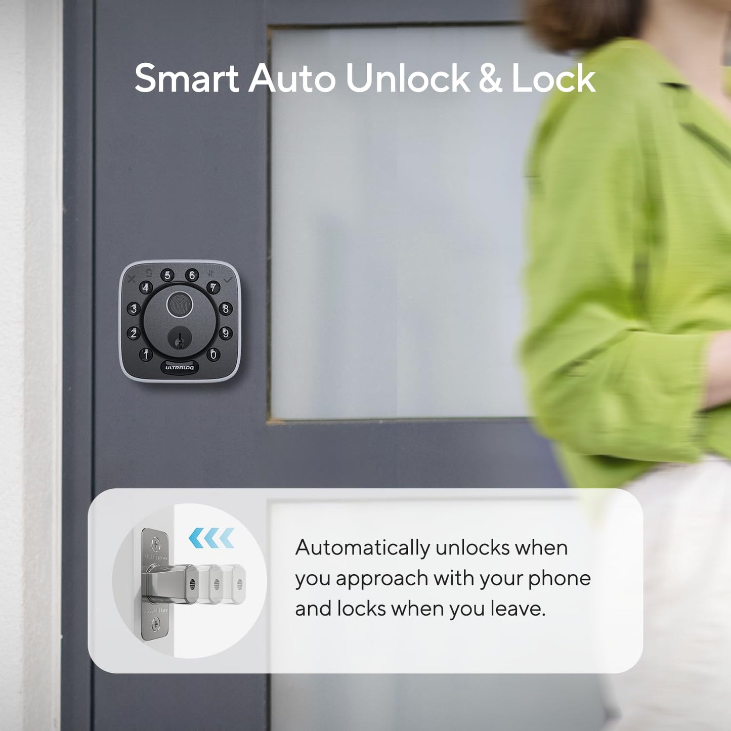 ULTRALOQ Bolt 2025 Smart Lock Fingerprint Matter Over Thread Keyless Entry Apple Home Alexa Google