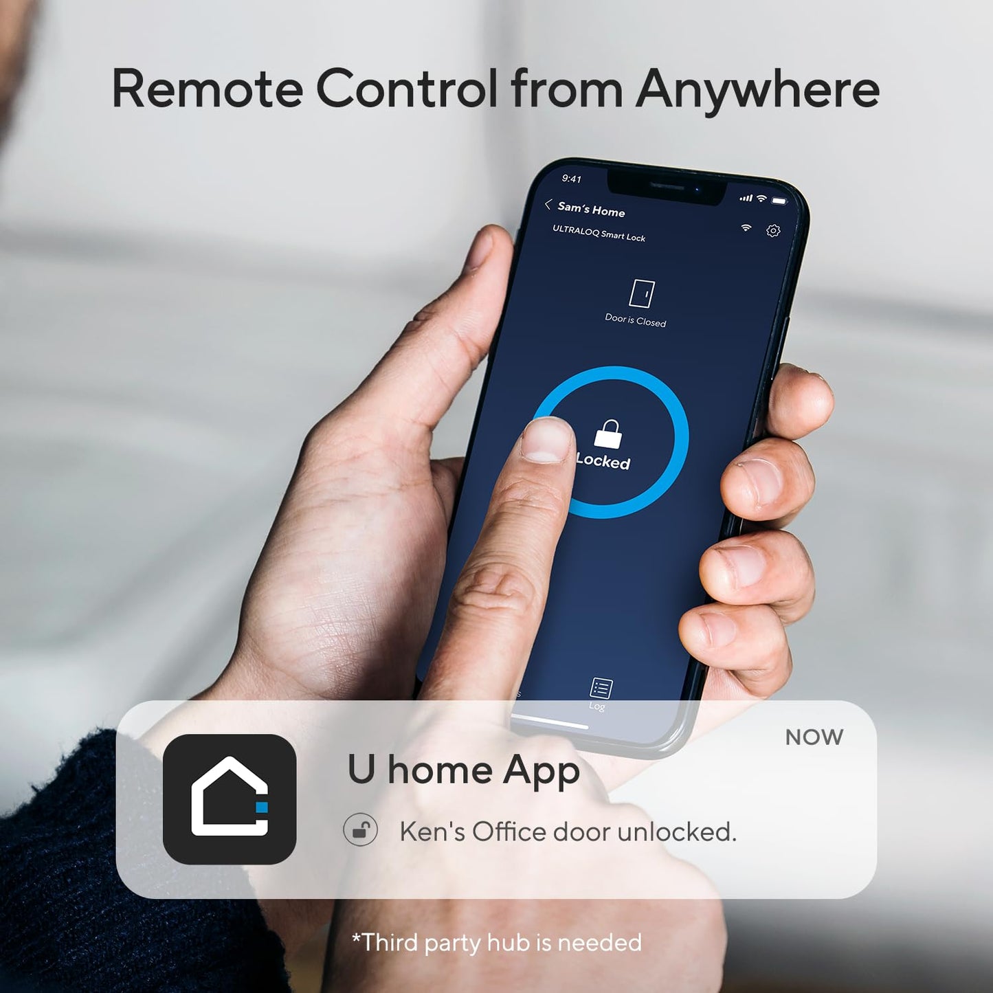 ULTRALOQ Bolt 2025 Smart Lock Fingerprint Matter Over Thread Keyless Entry Apple Home Alexa Google