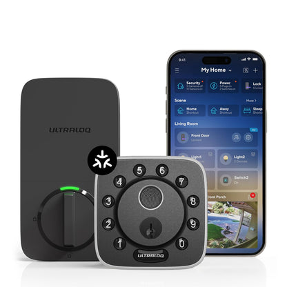 ULTRALOQ Bolt 2025 Smart Lock Fingerprint Matter Over Thread Keyless Entry Apple Home Alexa Google