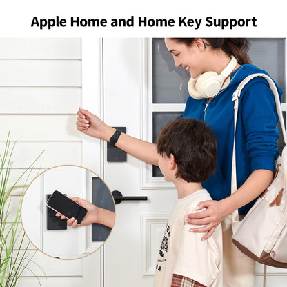 Aqara U50 Smart Lock Keyless Entry Bluetooth Deadbolt Apple Home Key App Control Alexa Google Black