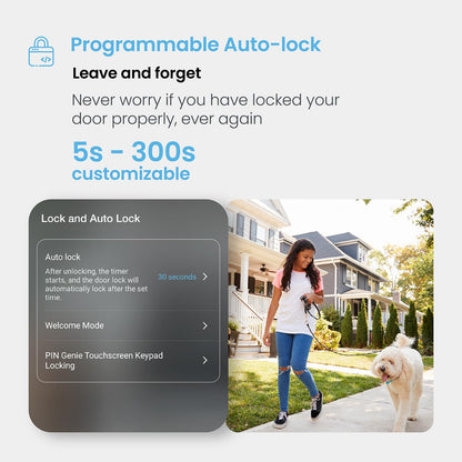 Lockly Secure Pro Smart Lock Fingerprint Keyless Entry Deadbolt WiFi Hub PIN Genie Keypad Alexa Google