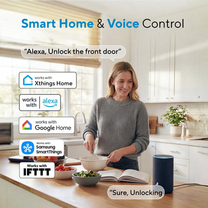 ULTRALOQ U-Bolt Pro WiFi Smart Lock Fingerprint Keyless Entry Deadbolt App Control Auto Unlock IP65