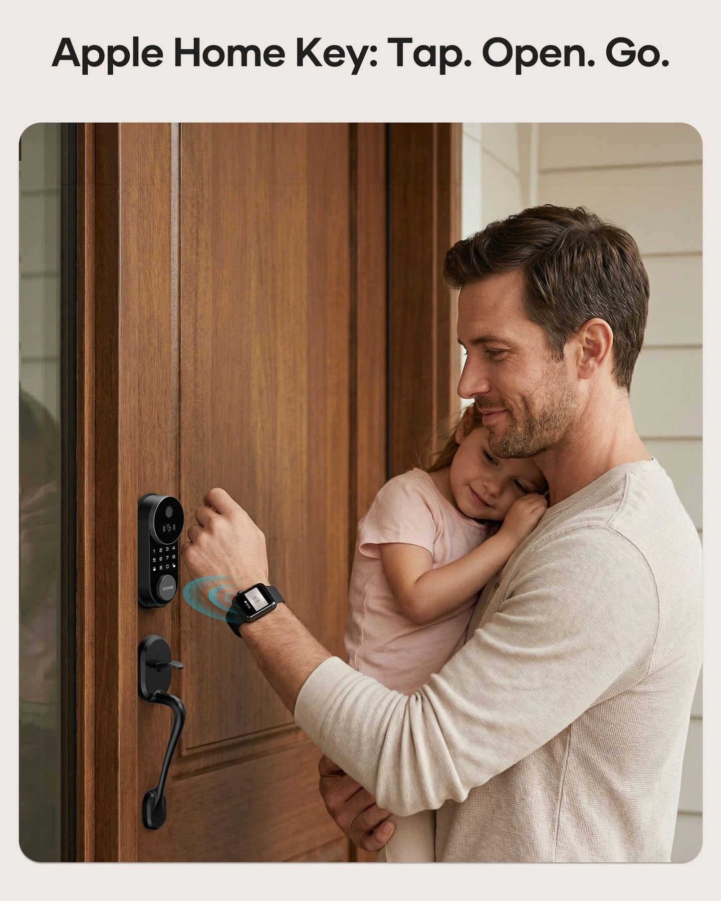 SMONET AH1 Smart Lock Fingerprint Keyless Entry WiFi Deadbolt Apple Home Alexa Google App Control